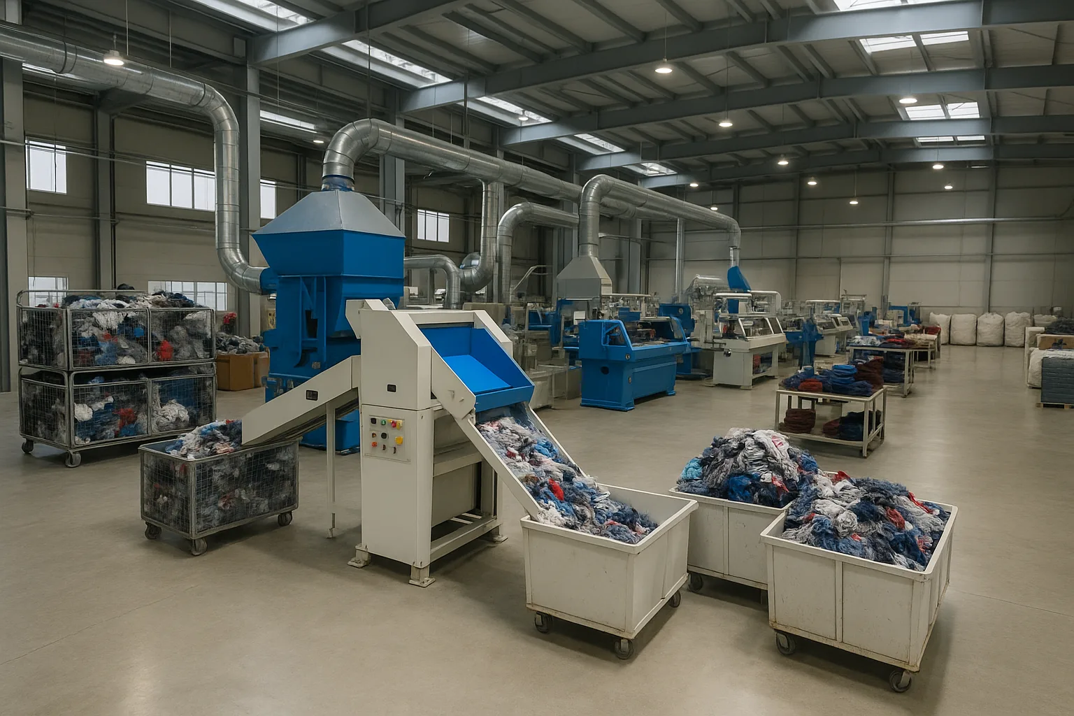 Мраморное айылында текстиль калдыктарын кайра иштетүү