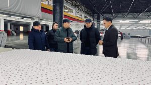 Кыргыз Республикасынын Президентине караштуу Инвестициялар боюнча улуттук агенттиктин башчысы Равшанбек Сабиров Ош облусундагы «Евразия Групп» тигүү фабрикасына барды