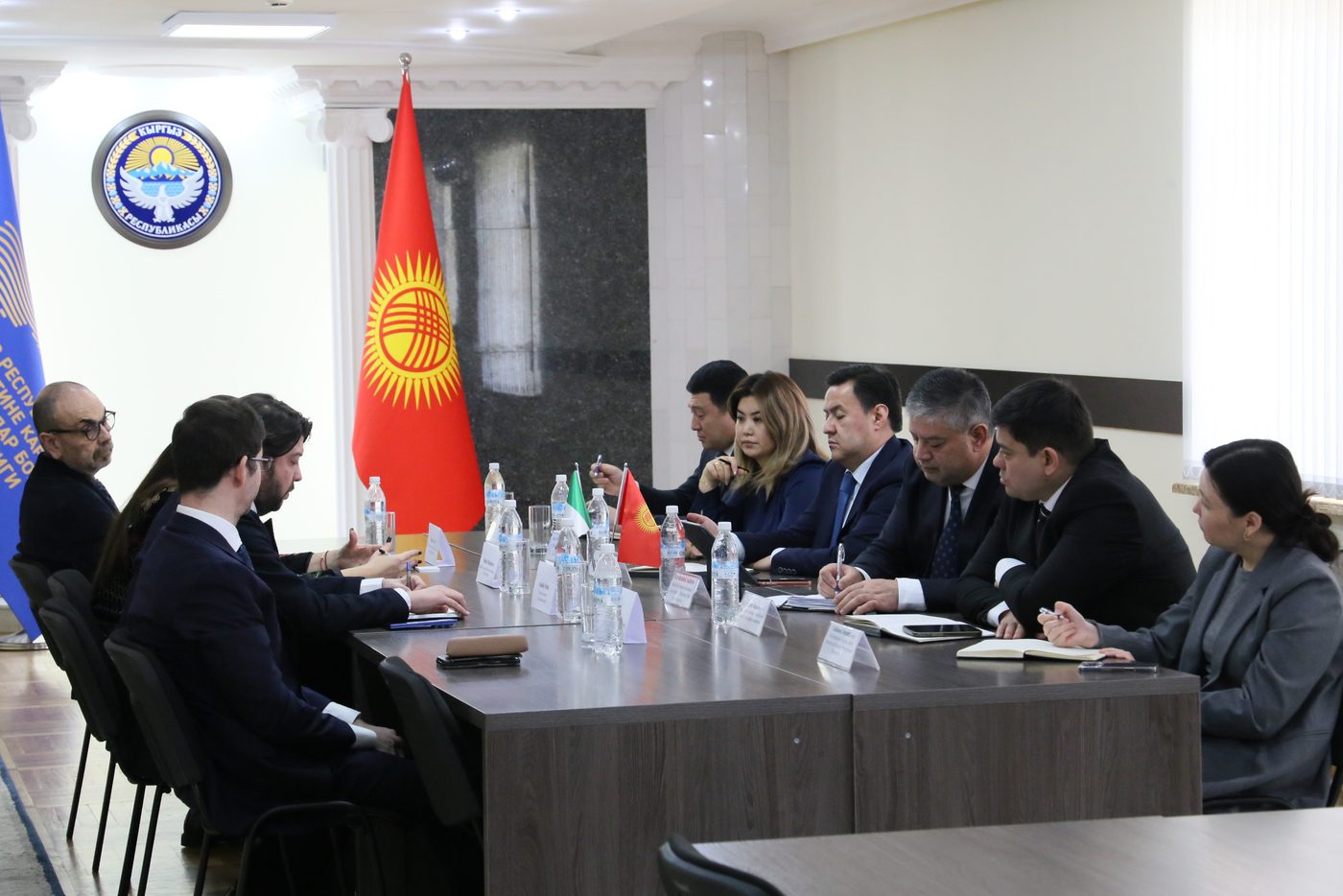 Инвестициялар боюнча улуттук агенттик италиялык тараптын өкүлдөрү менен жолугушту